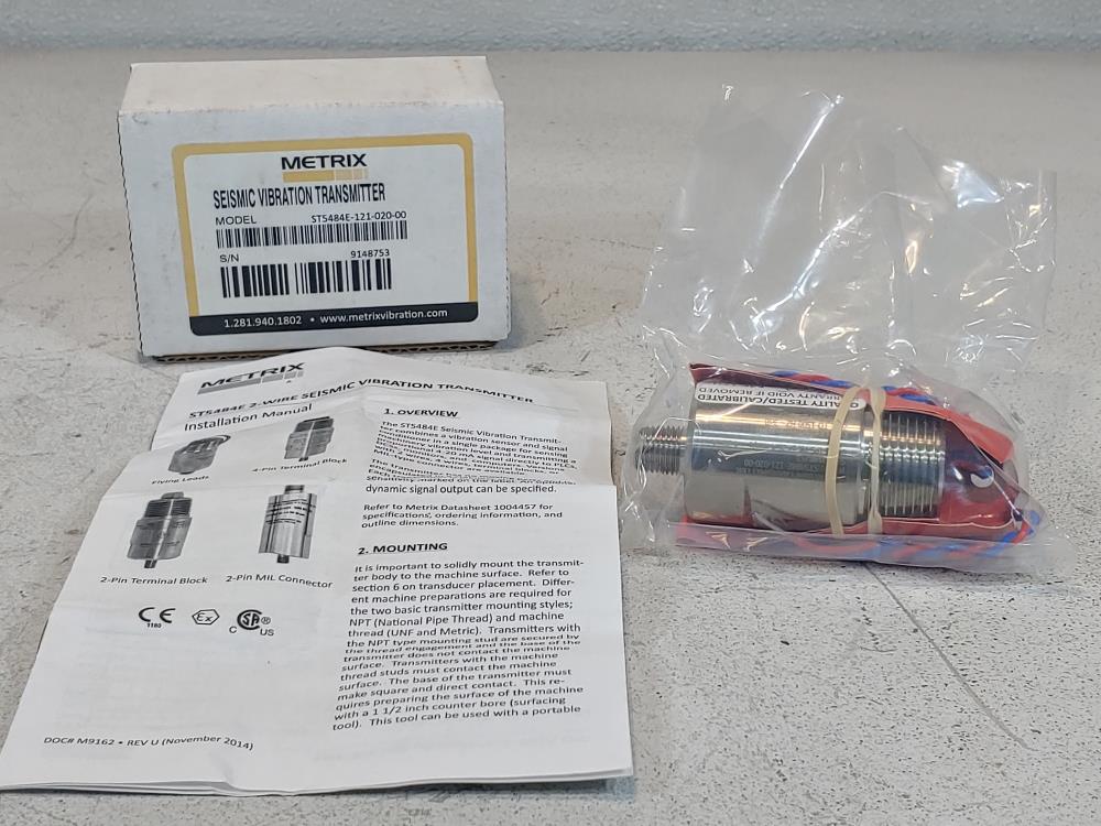 Metrix Seismic Vibration Transmitter ST5484E-121-020-00