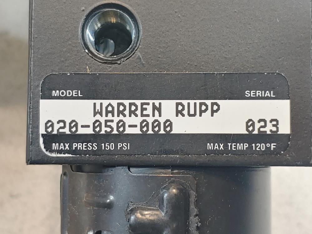 Warren Rupp Filter / Regulator 020-050-000