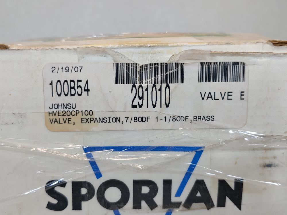 Sporlan HVE-20-CP100 Expansion Valve  7/8" x 1-1/8" ODF Solder Item#:163528