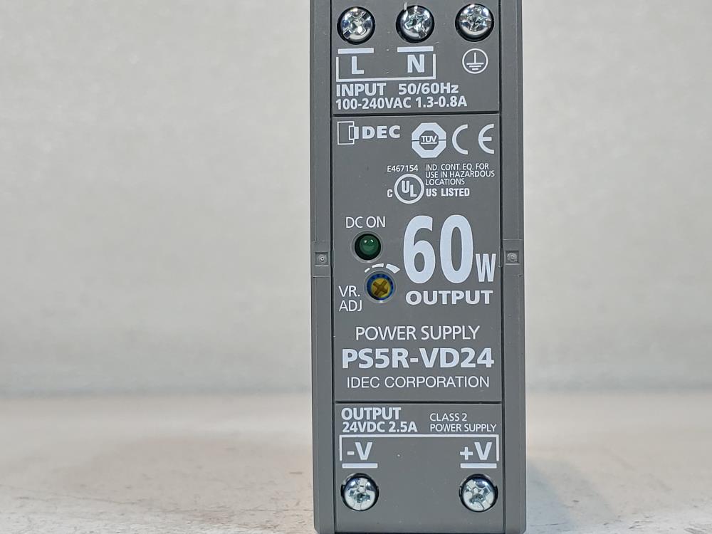 Lot of 3 idec class 2 power supply ps5r vd24 24v output 60w 2 5a