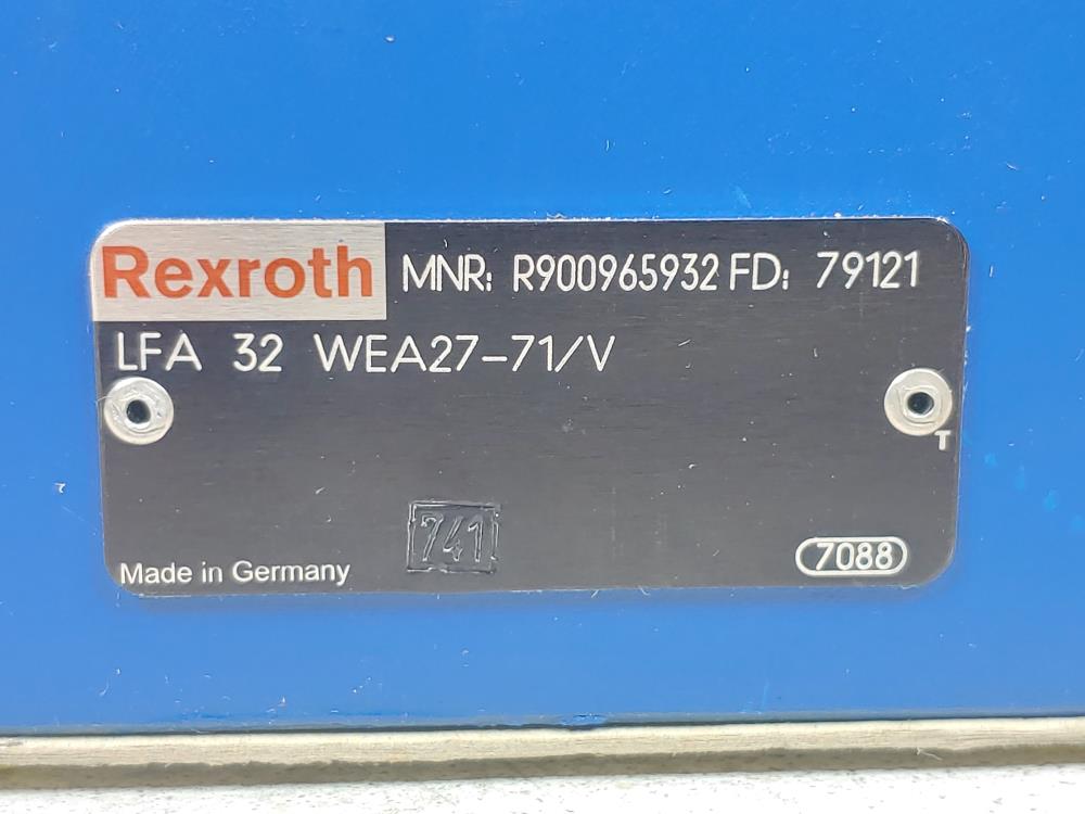 Rexroth Hydraulic Cartridge Valve LFA-32-WEA27-71V