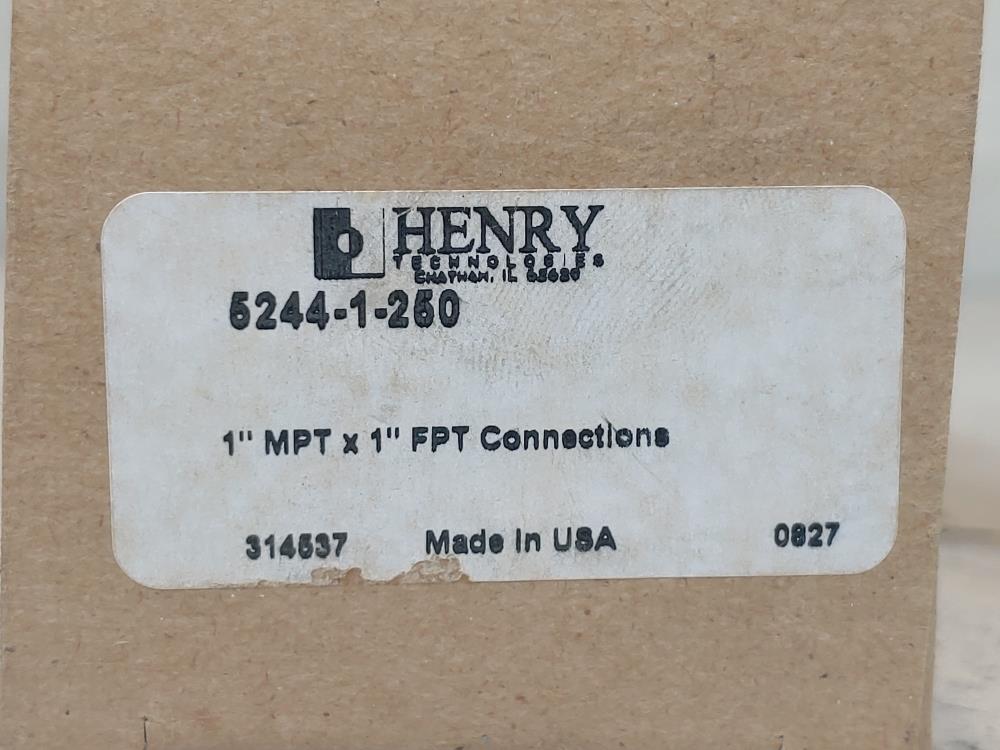 Henry 5244-1-250 Straight Thru Relief Valve