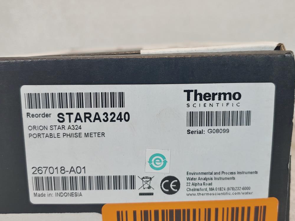 Thermo Scientific Orion Star A324 Portable PH/ISE Portable Meter STARA3240