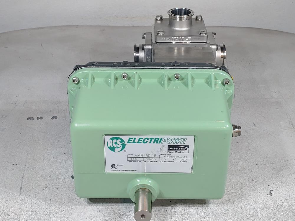 Dresser RCS Electripower Flow Control Actuated 4-Way Multi-Port Valve MAR250-16 