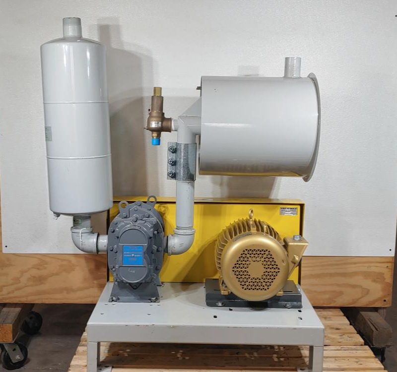 VAC-U-MAX Positive Displacement Vacuum Pump w/Rotary Lobe Blower & 7.5HP Motor 