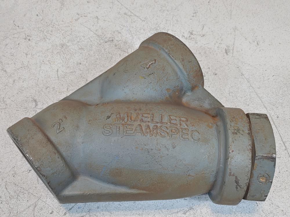 Mueller 2" NPT WCB Wye Y Strainer Valve 