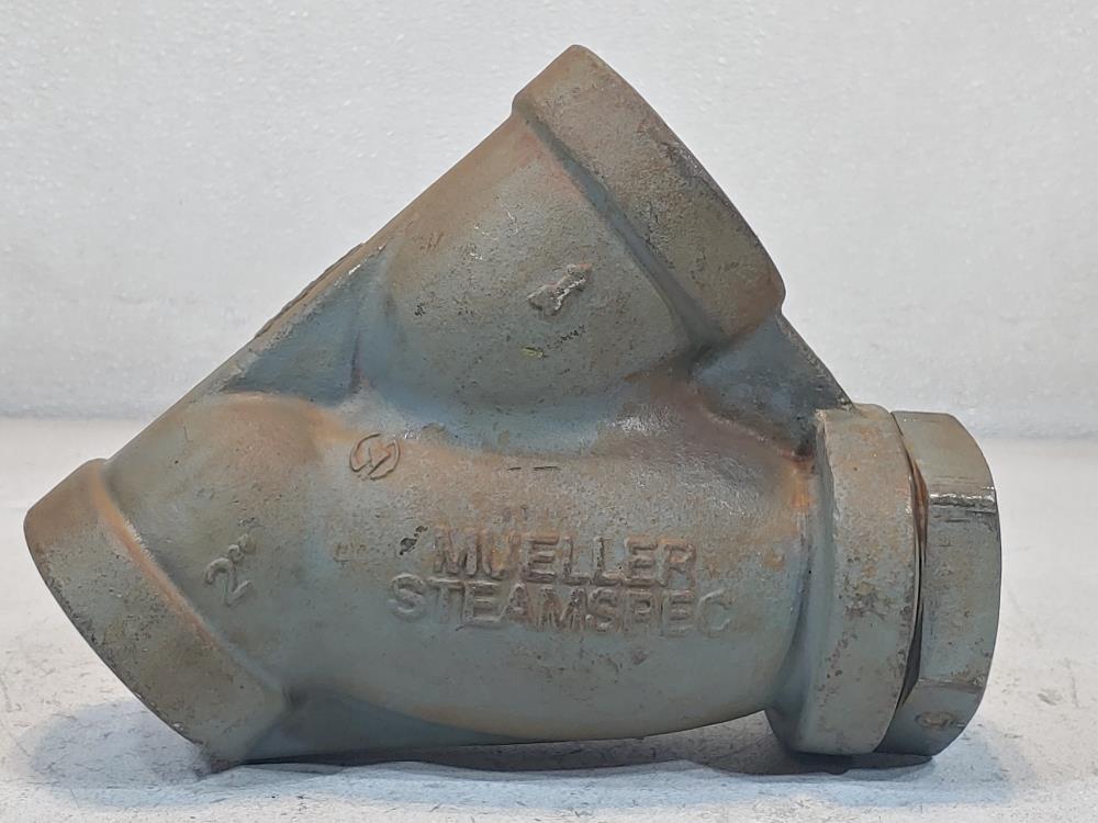 Mueller 2" NPT WCB Wye Y Strainer Valve 