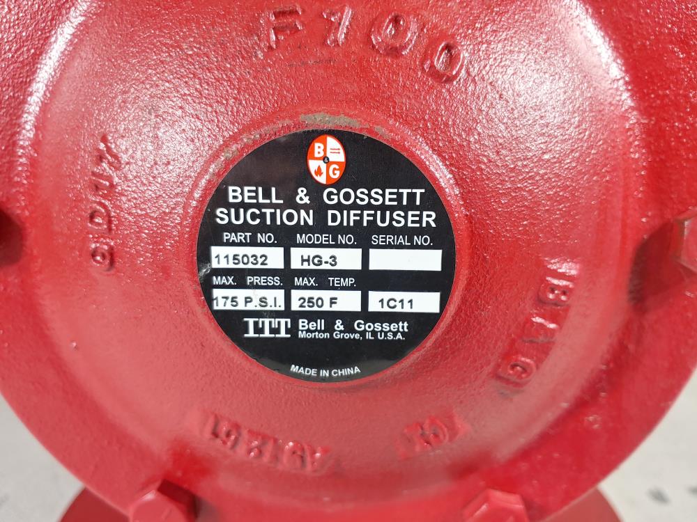 Bell & Gossett 115032 HG-3 Suction Diffuser 