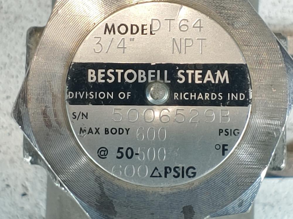 Lot of (2) Bestobell DT64 CF8M Steam Trap 3/8" NPT