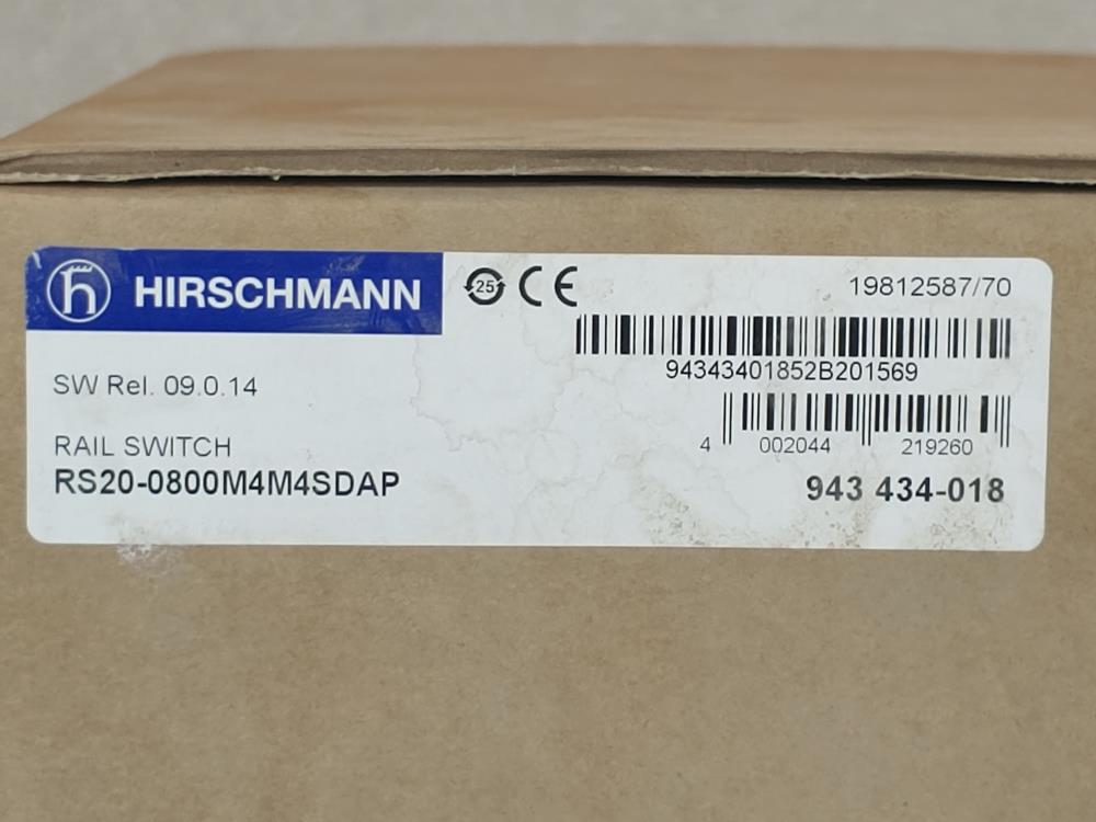 Hirschmann RS20-0800M4M4SDAP Ethernet Rail Switch 