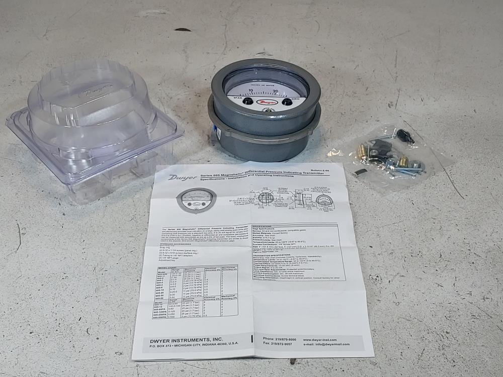 Dwyer 605-30 Magnehelic Differential Indicating Transmitter