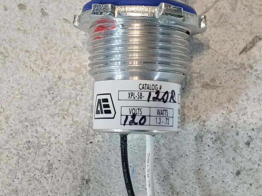 Akron Electric XPL-SB-120R Red Pilot Light