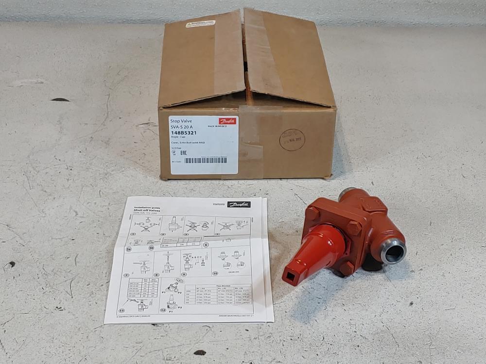 Danfoss Angle-Cap Stop Valve SVA-S 20 A 