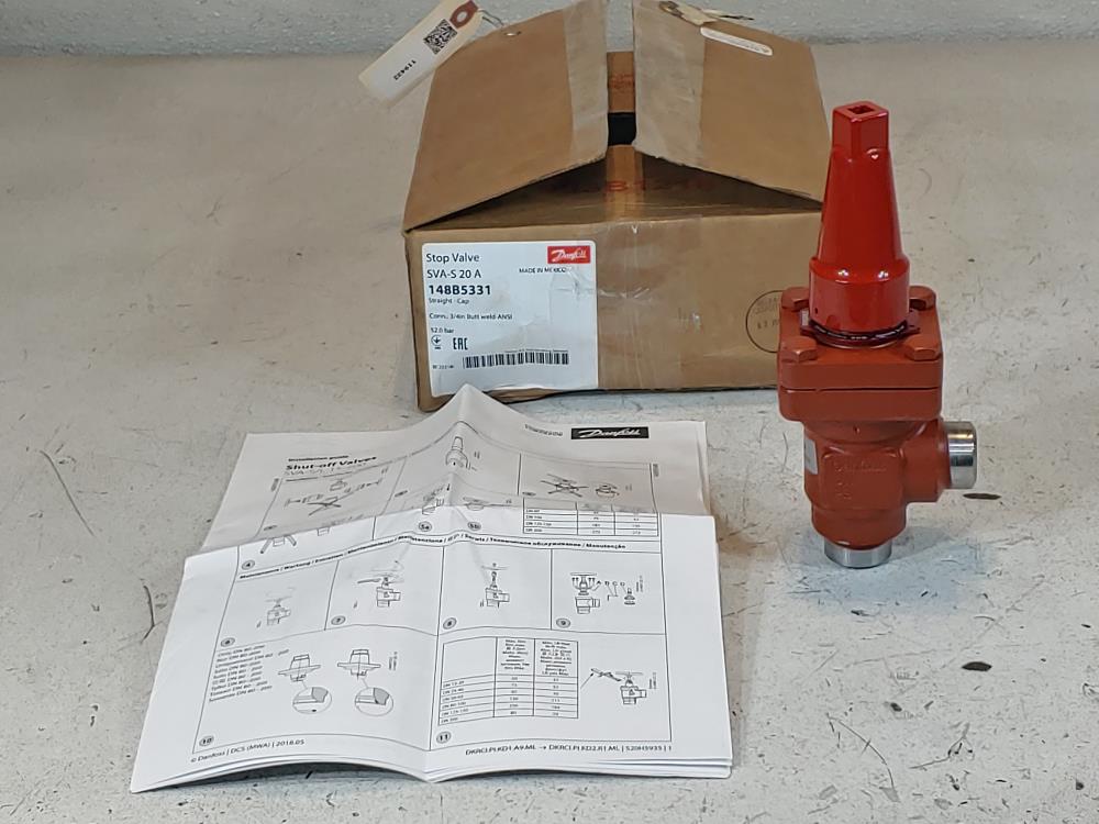 Danfoss Straight - Cap Stop Valve SVA-S 20 A