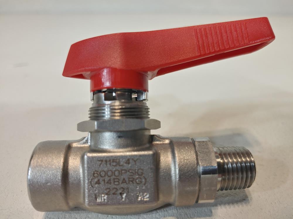 Hoke 71 Series 2-Way Integral Panel Mount Ball Valve  7115L4Y