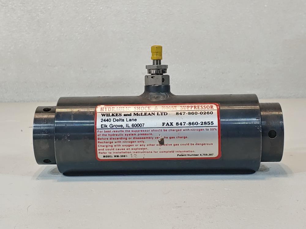 Wilkes And Mclean WM-3081-12 Hydraulic Shock & Noise Suppressor 