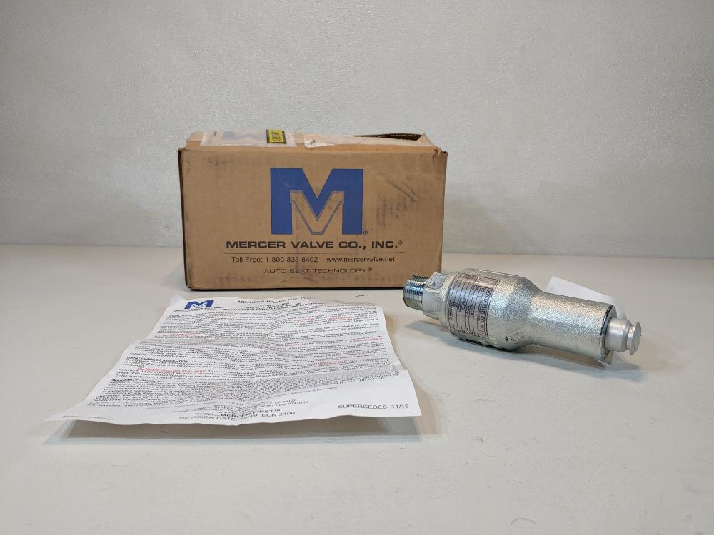 Mercer 1"FNPT X1" MNPT 150# WCB Relief Valve 91-17C51T09L1