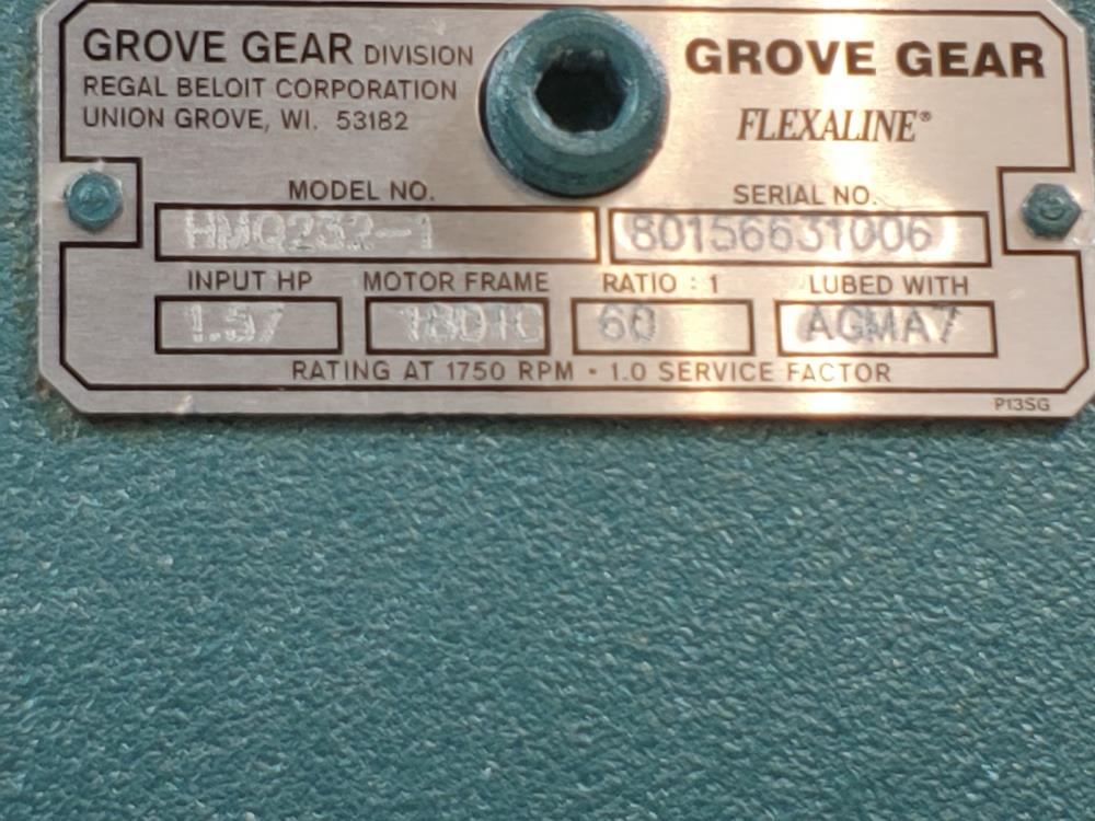 Grove Gear Flexaline Gear Reducer HMQ232-1