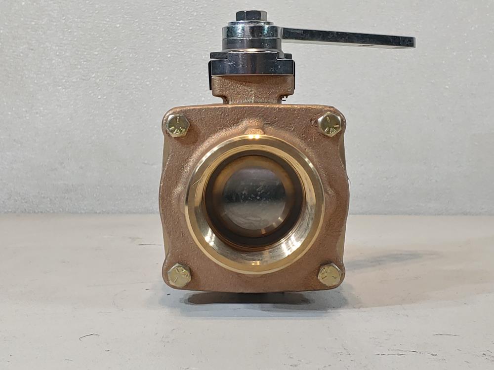 Akron 2.5" FNPT X 2.5" NST Brass Heavy-Duty Swing Out Valve 88250119