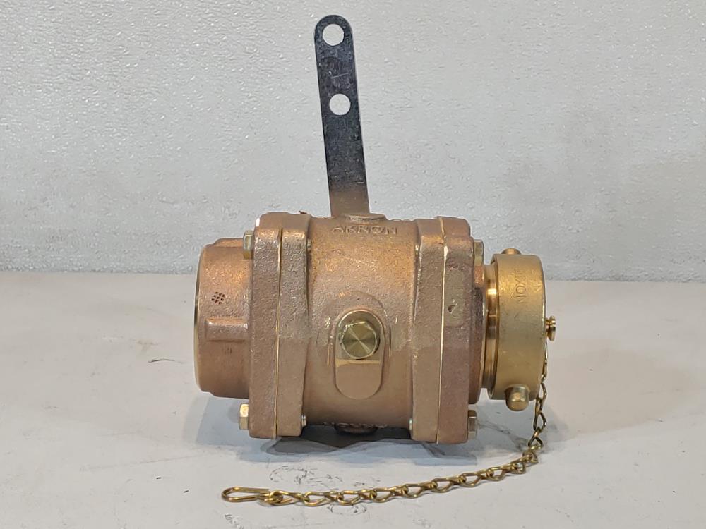 Akron 2.5" FNPT X 2.5" NST Brass Heavy-Duty Swing Out Valve 88250119