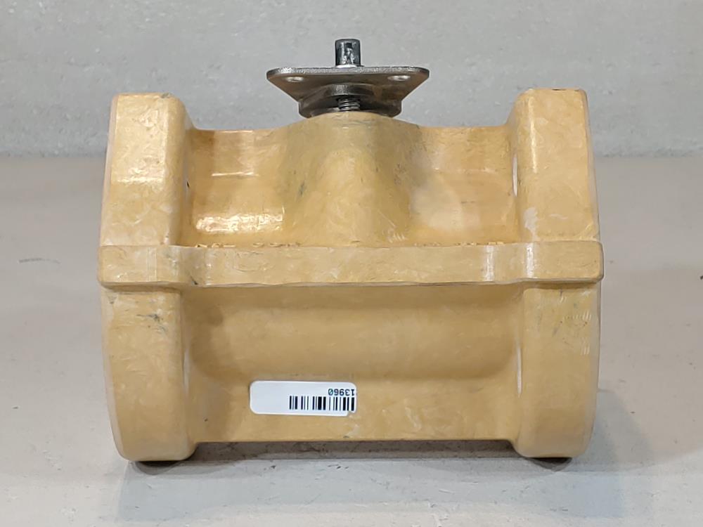 NIL-COR 1-1/2" Fiberglass Ball Valve Model#:1.5-310-ST-T-H-S