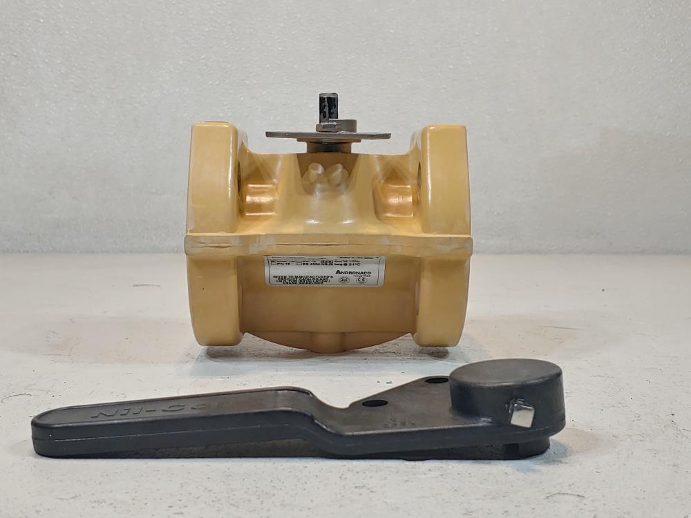 NIL-COR 1" Fiberglass Ball Valve Code#: 1-310-ST-T-H-S