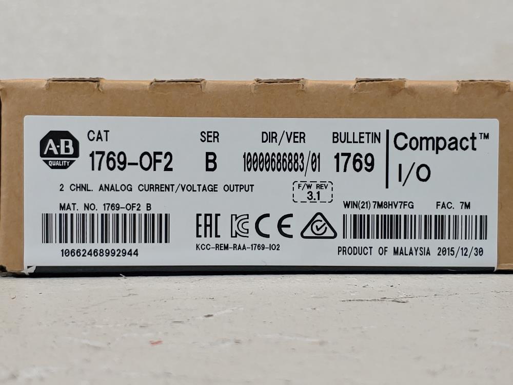 Allen Bradley I/O Module - Cat #1769-OF2 