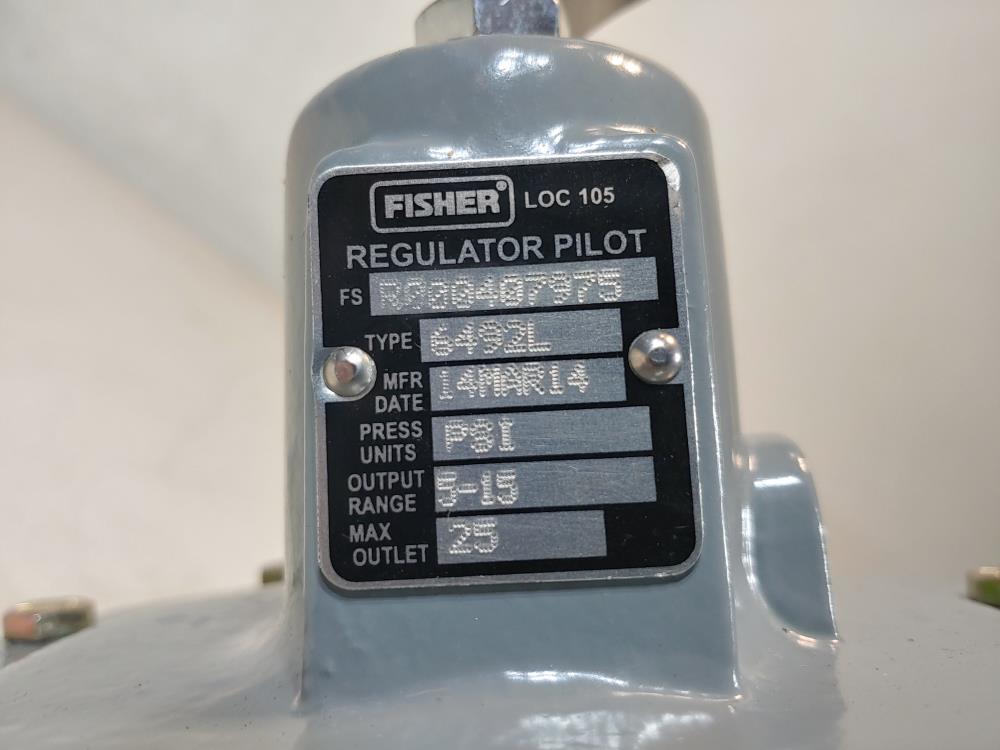 Fisher LOC 105 Regulator Pilot Type 6492L