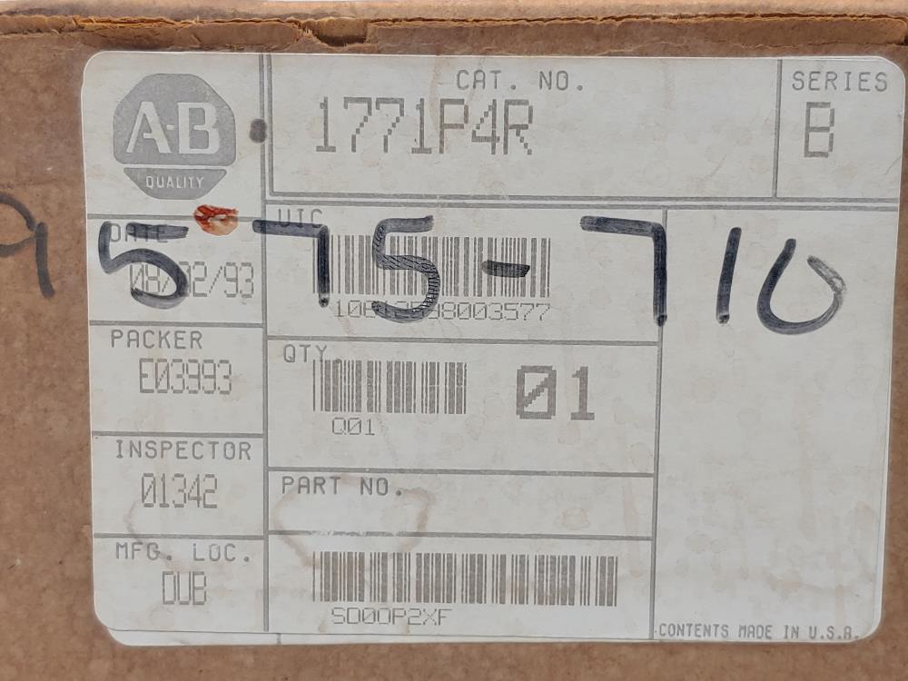 Allen Bradley 1771-P4R PLC-5 Redundant Power Supply