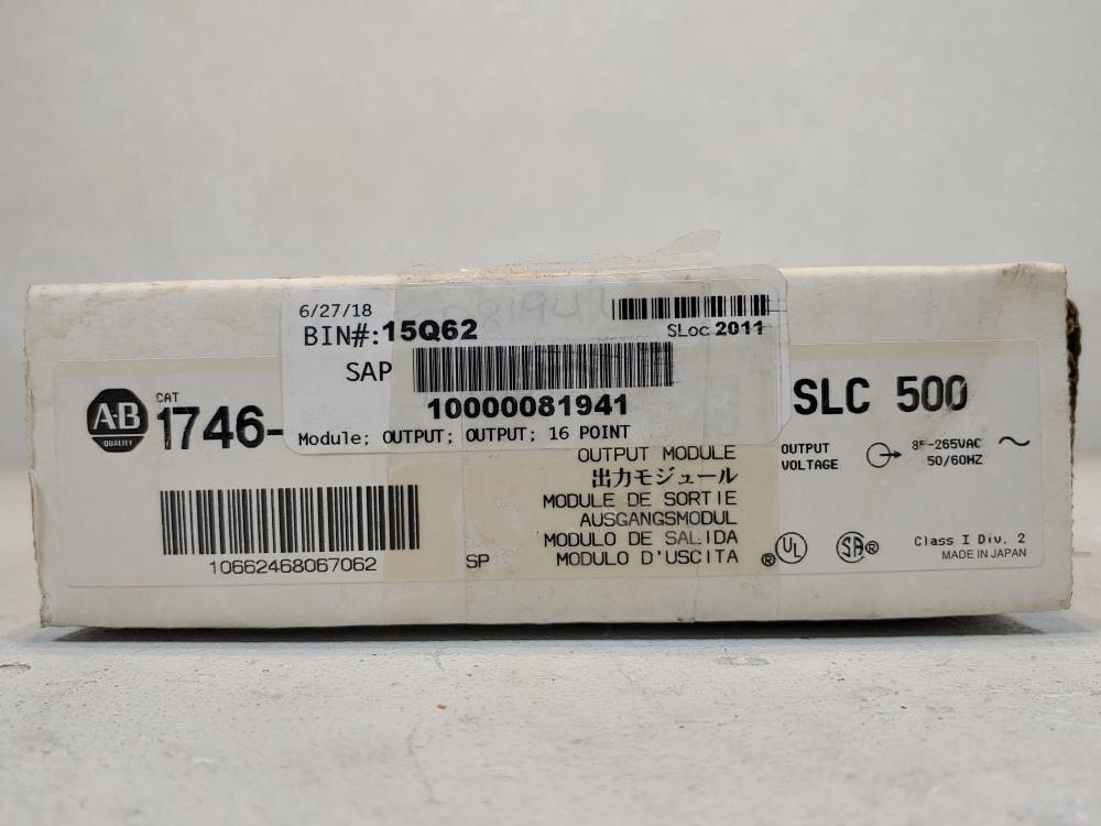 Allen Bradley 1746-OA16 SLC 500 I/O Module