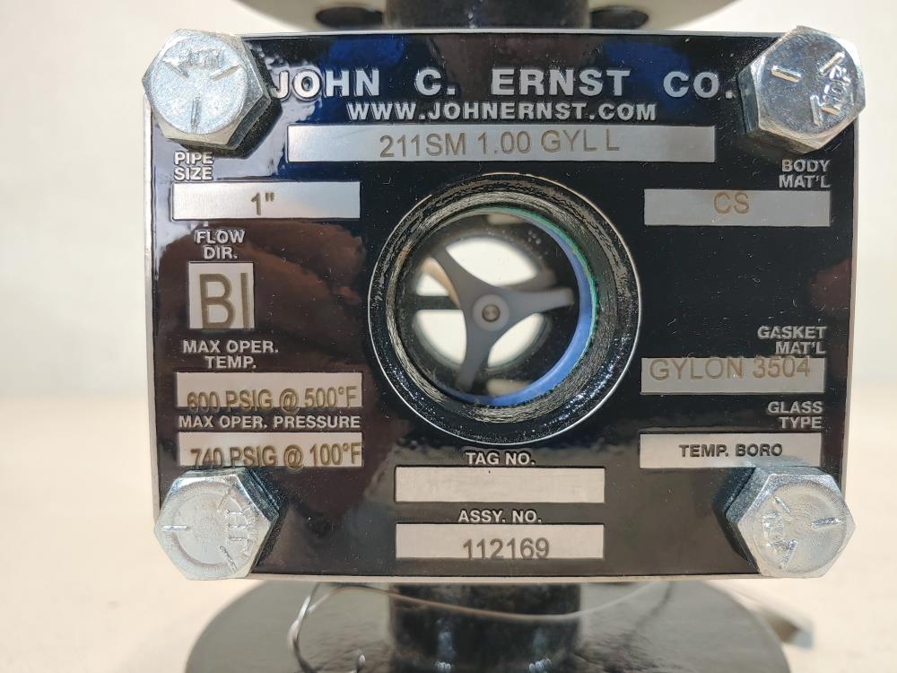 John C Ernest 1" Sight Flow Indicator  211SM 1.00 GYLL