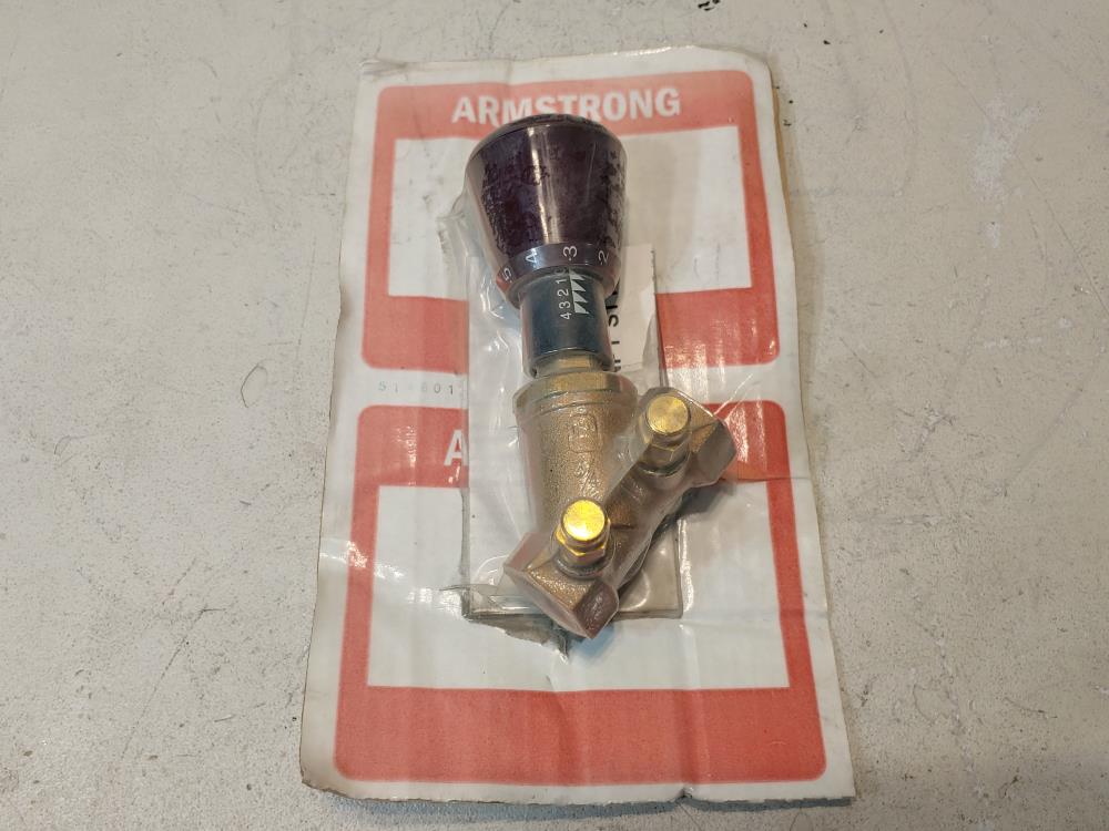 Lot of (2) Armstrong 3/4" Brass Circuit  Balancing Valve DN20-PN16