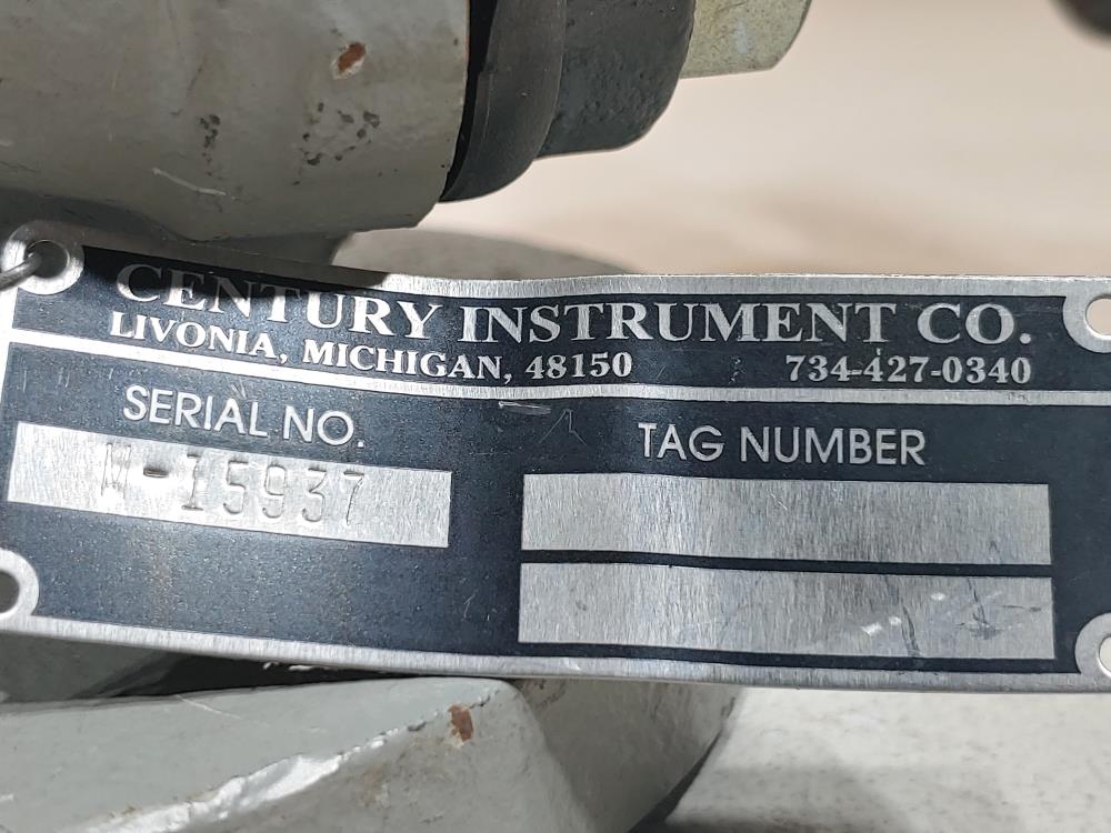 Century Instrument Co. Flanged 1-1/2" Polypropylene Lined Diaphragm Valve 