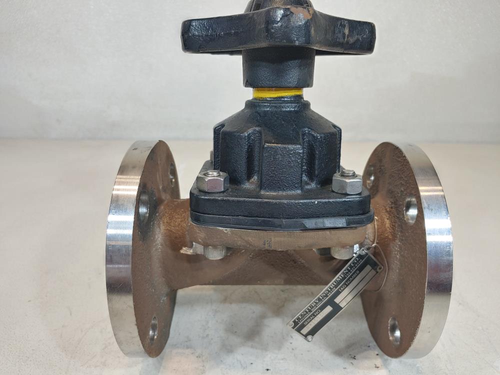 Century Instrument Co.  2" 150# FF CS Diaphragm Valve 