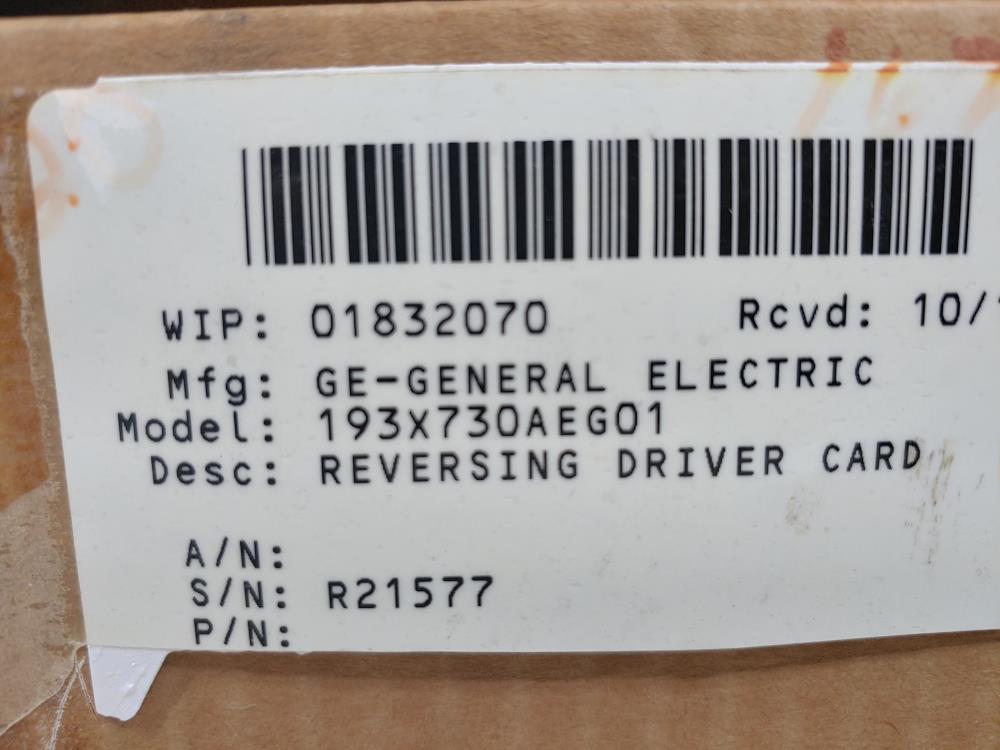 General Electric 193X-730AEG01 Reversing Drive Circuit Card