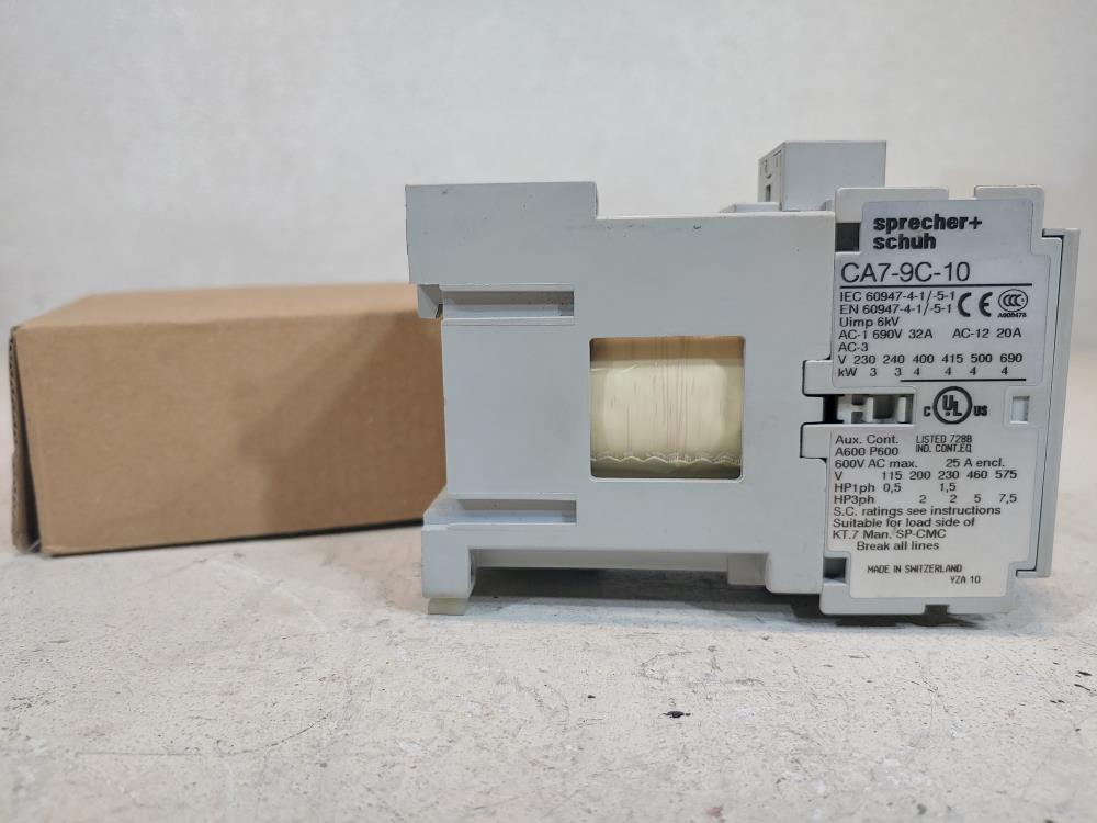 Sprecher & Schuh CA7-9C-10 Contactors