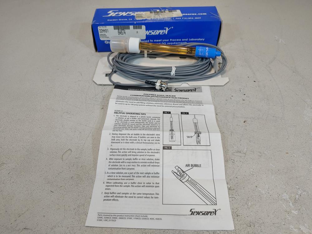 Sensorex S200C/BNC PH Electrode 20FT 