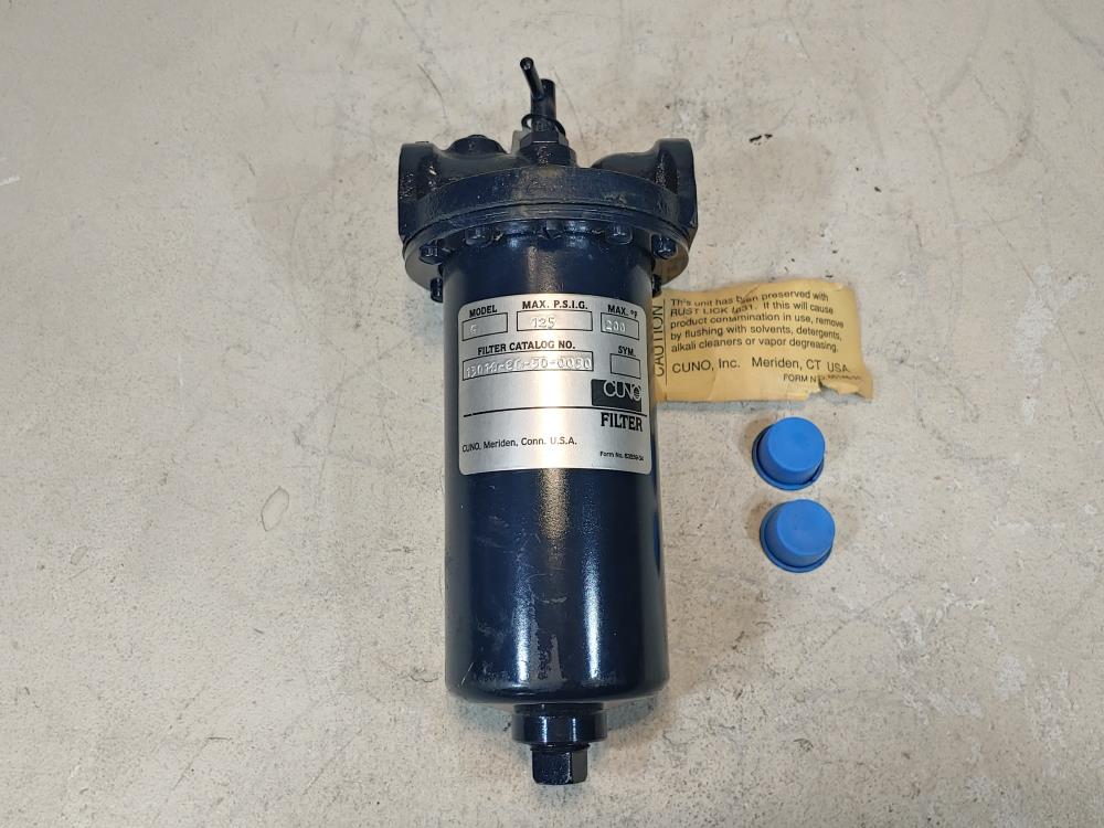 Cuno Model G 3/4" NPT Pneumatic Filter 125 PSIG (13018 26)