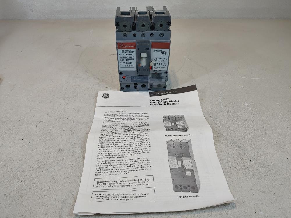 General Electric Spectra RMS Mag-Break Circuit Breaker SELA36A0060