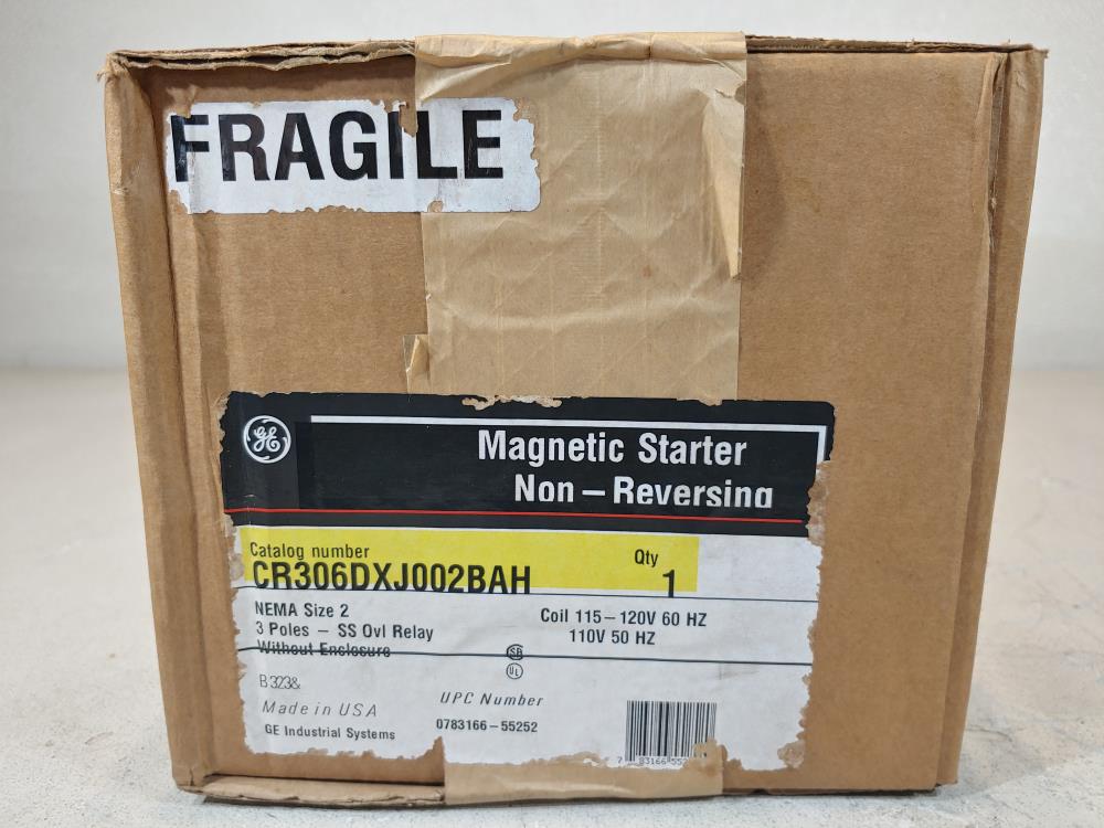 General Electric Magnetic Starter Non-Reversing CR306DXJ002BAH