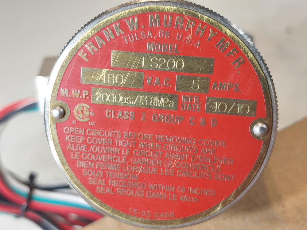 Murphy LS200 Liquid Level Float Switch