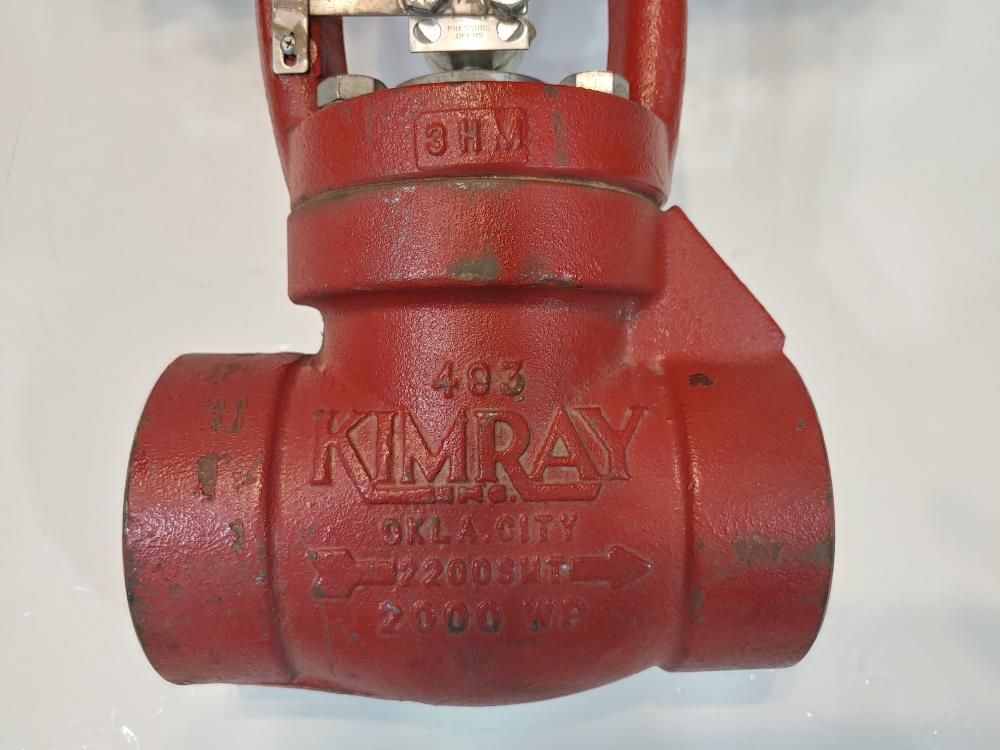 Kimray 2" 2000 Control Valve ECP DI  2200 SMT PO 