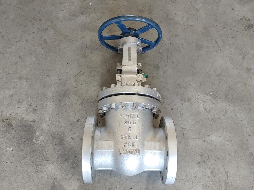 Powell 6" 300# WCB RF Gate Valve