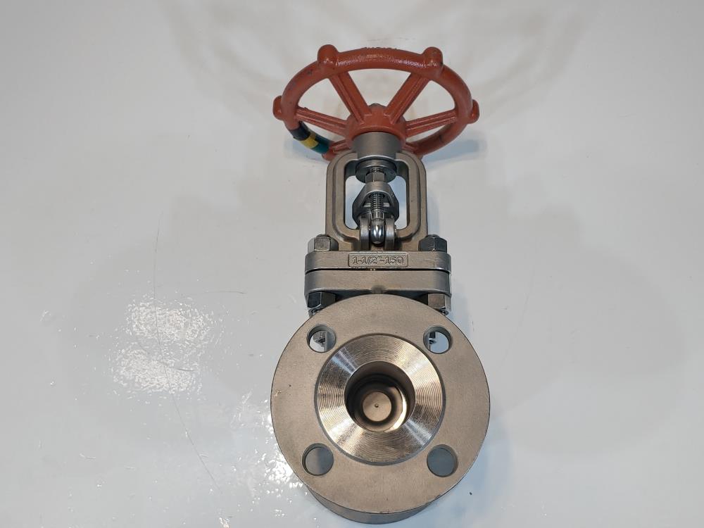 Ladish 1-1/2" 150# RF Gate CF8M Valve 