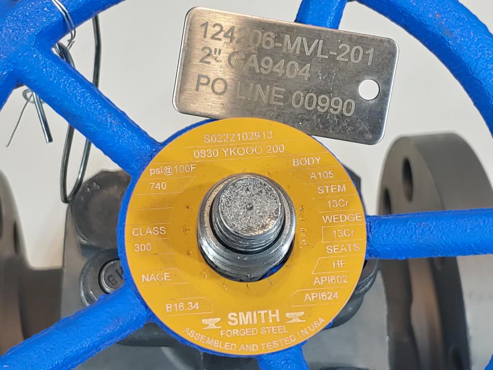 Smith 2" 300# RF A105/Nace Gate Valve