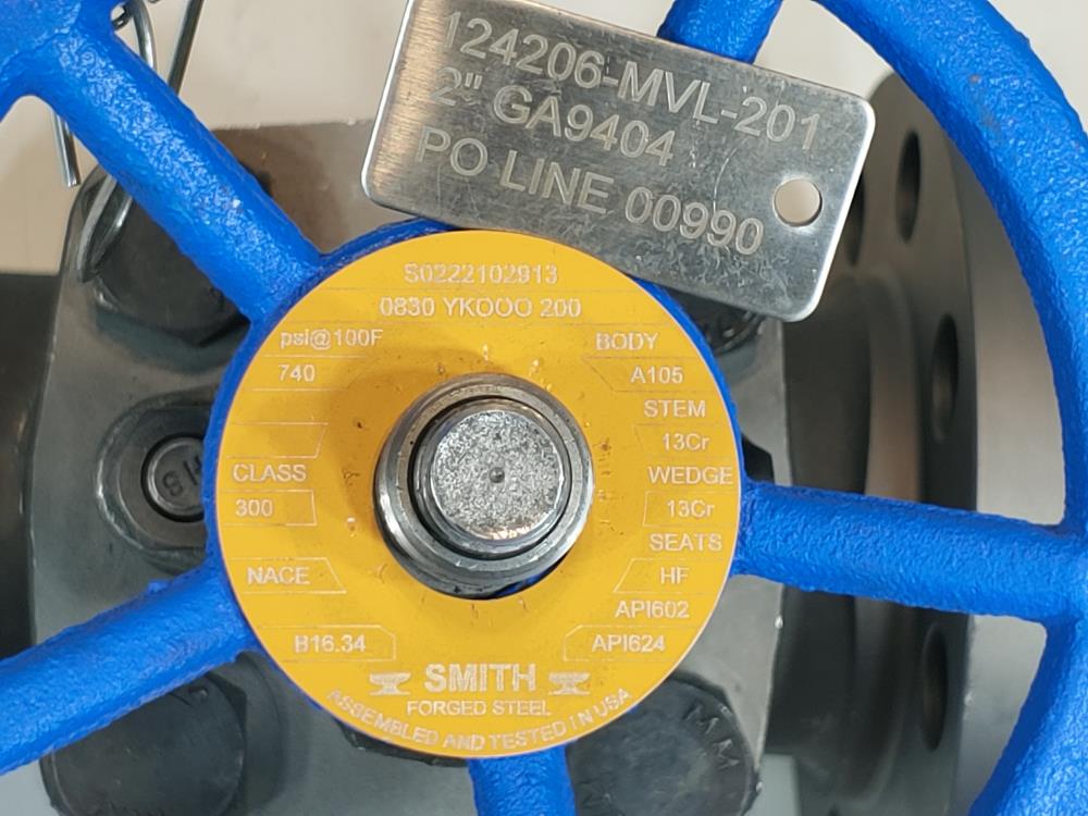 Smith 2" 300# RF A105/Nace Gate Valve