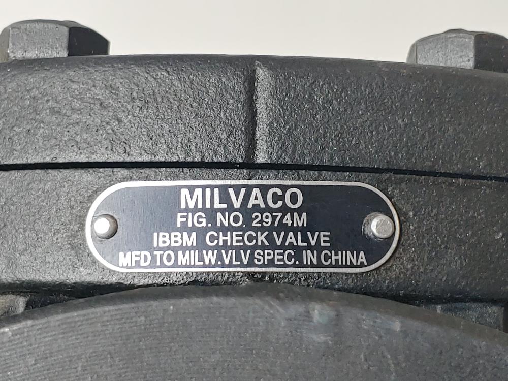 Milvaco 4" 125S 200 WCB FF Check Valve IBBM FIG: 2974M