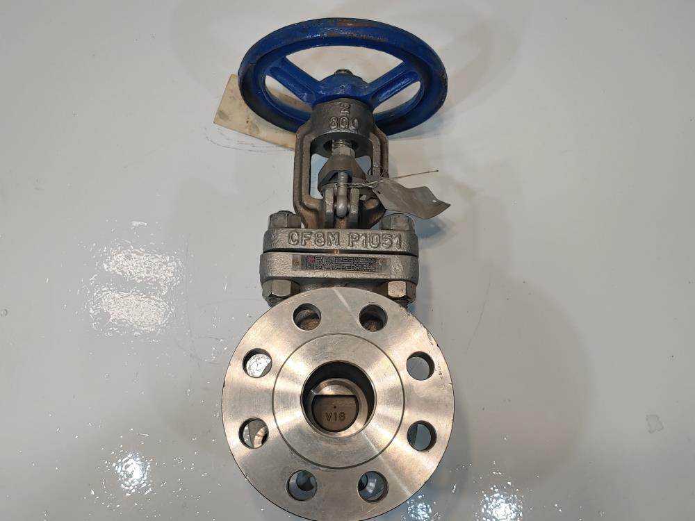 TY 2" 300# RF CF8M Gate Valve