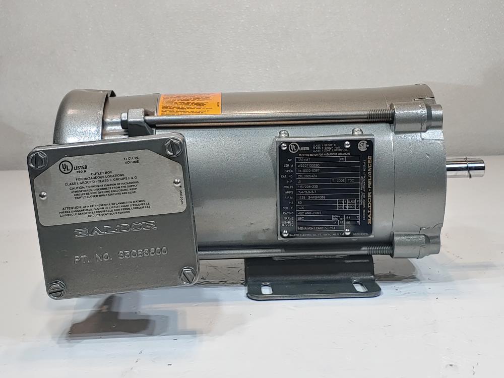 Baldor .5 HP Motor CXL050542A  G691187