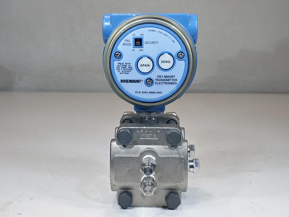 Rosemount Alphaline SMART Pressure Transmitter 1151DP6S33B3T0782L4